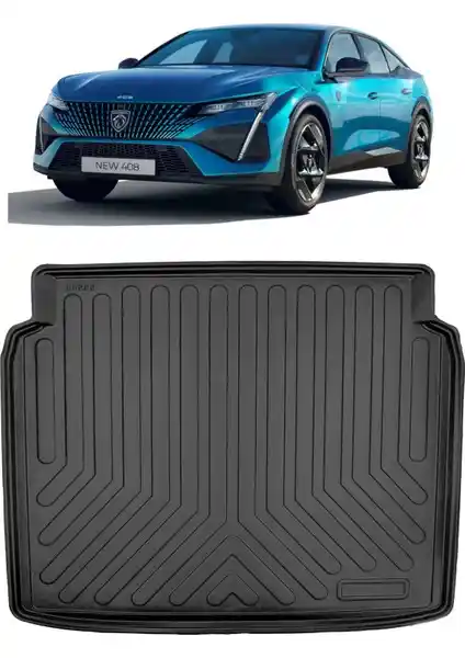 Peugeot 408 2023 Sonrası İçin Rizline 3D Bagaj Havuzu Dayanıklı ve Estetik Tasarım