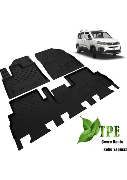 Peugeot Rifter İçin Özelleştirilmiş Havuzlu Paspaslar: Dayanıklı ve Koruyucu Araç Aksesuarları