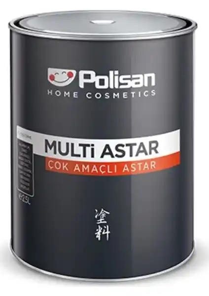 Polisan Multi Astar 2,5 L: Çok Yönlü ve Dayanıklı Metal ve Yüzey Astarlama Çözümü