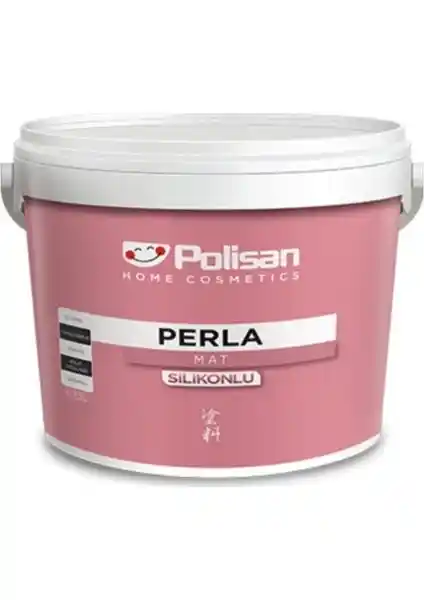 Polisan Perla Silikonlu Mat İç Cephe Boyası 2.5 Lt Zengin Gri 4003 Uzun Ömürlü Dekorasyon Çözümü