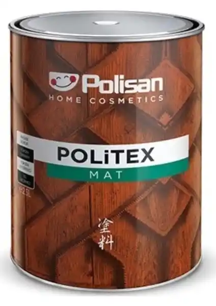 Polisan Politex Dekoratif Mat Vernik 0,75 Lt - Ahşap Koruma ve Estetik İçin Uygun