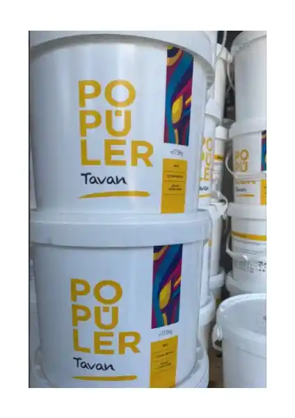 Polisan Popüler Tavan Boyası Beyaz 17,5 kg İç Mekanlar İçin Yüksek Kapatıcılık ve Kolay Uygulama