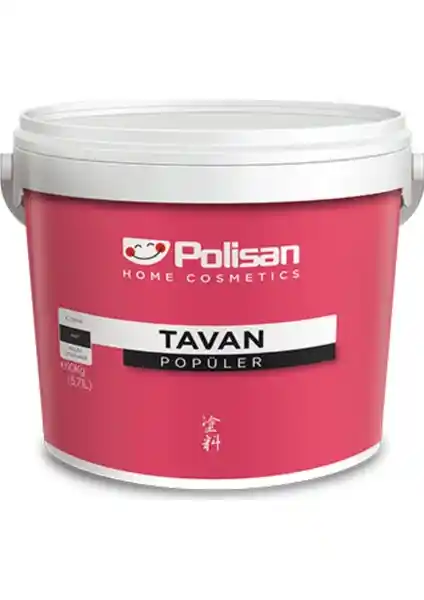 Polisan Popüler Tavan Boyası Beyaz 3,5 kg: Yüksek Kapama Gücü ve Çevre Dostu İç Mekan Boyası