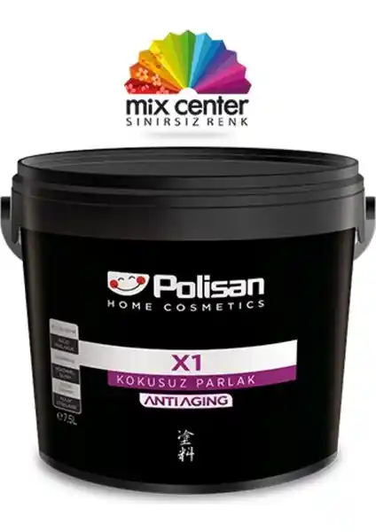 Polisan X1 Anti Aging Kokusuz Parlak Beyaz Boya: Yüksek Dayanıklılık ve Estetik İçin Uygun
