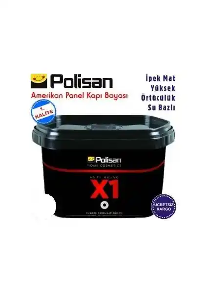Polisan X1 Panel Kapı Boyası Beyaz: Dayanıklı ve Estetik İç Mekan Boya Seçeneği