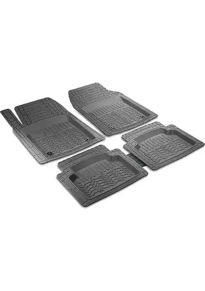 Promats Toyota Corolla Uyumlu 4D Derin Havuzlu Profesyonel Kauçuk Paspaslar