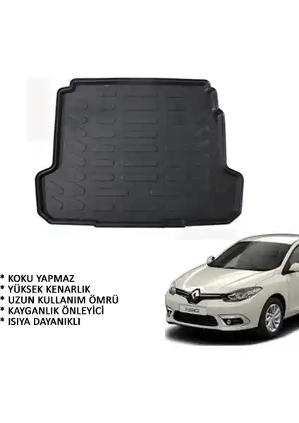 Renault Fluence 3D Bagaj Havuzu 2009 ve Üzeri Modeller İçin Koruma ve Düzenleme Çözümü