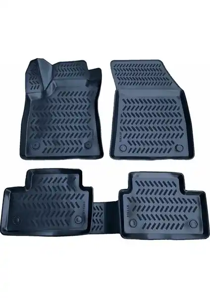 Renault Megane 4 2016-2019 İçin Leader 3D Havuzlu Siyah Paspaslar Güçlü ve Fonksiyonel Koruma