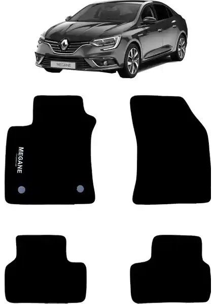 Renault Megane 4 2016 Sonrası İçin Kaliteli ve Fonksiyonel Halı Paspasları