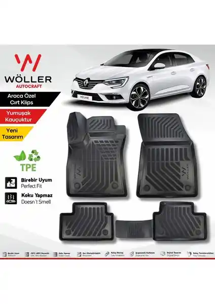 Renault Megane 4 için yüksek kaliteli ve uyumlu paspas çözümleri