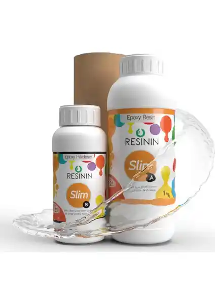 Resinin Slim 1500 Gr A+B Ultra Şeffaf Epoksi Reçine: Yüksek Kalite ve Güvenle Kullanım