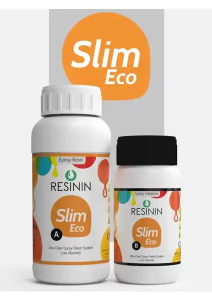 Resinin Slim Eco 375 gr Şeffaf Epoksi Reçine A+B: Takı ve Küçük Projeler İçin Uygun