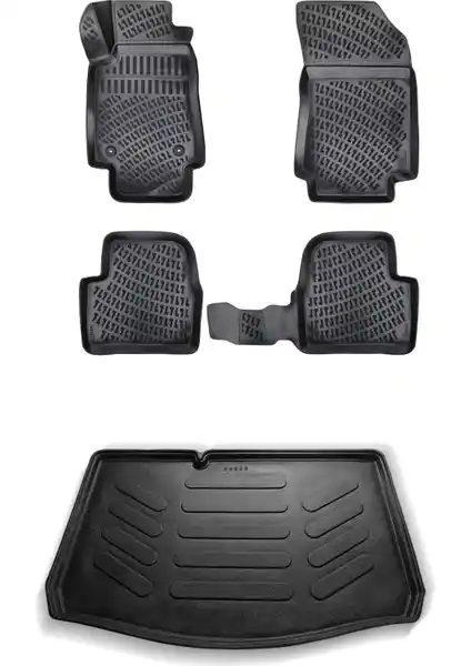 Rizline Citroen C3 3D Havuzlu Paspas ve Bagaj Havuzu: Dayanıklı ve Estetik Araç Koruma Seti