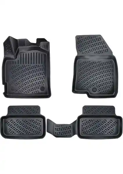 Rizline Dacia Sandero Stepway 2021 Sonrası İçin Yüksek Kaliteli 3D Havuzlu Paspaslar