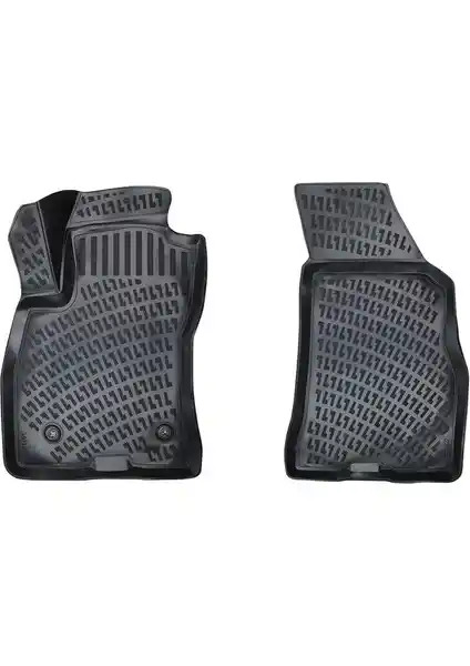 Rizline Fiat Doblo Panelvan 2015 Sonrası İçin Yüksek Kaliteli Hava Havuzlu Siyah Paspas Seti