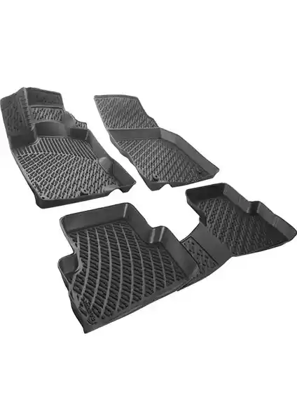 Rizline Fiat Egea Cross 2020 Sonrası 3D Siyah Paspaslar Kalite ve Fonksiyonellik Bir Arada