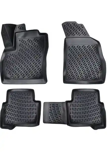 Rizline Fiat Fiorino 2007 Sonrası İçin 3D Havuzlu Paspas Siyah Üstün Kalite ve Fonksiyonellik