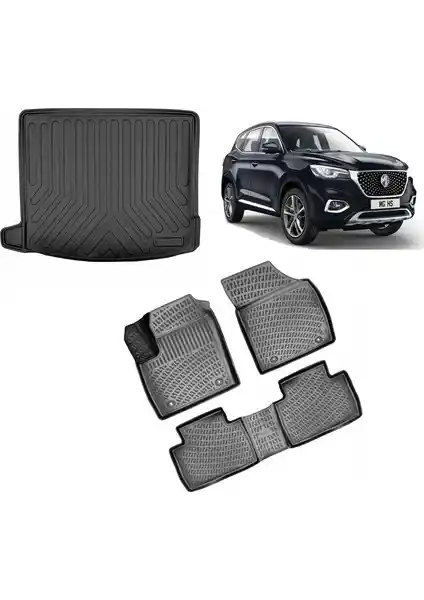 Rizline MG Hs Benzinli 2018 Sonrası 3D Havuzlu Paspas ve Bagaj Havuzu Seti: Dayanıklı ve Estetik Koruma Çözümü