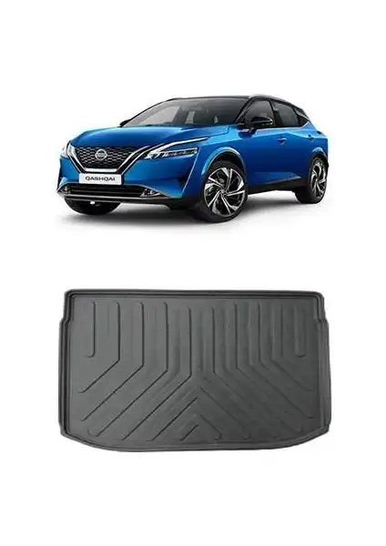 Rizline Nissan Qashqai 2022 Sonrası İçin Dayanıklı ve Estetik 3D Bagaj Havuzu Siyah