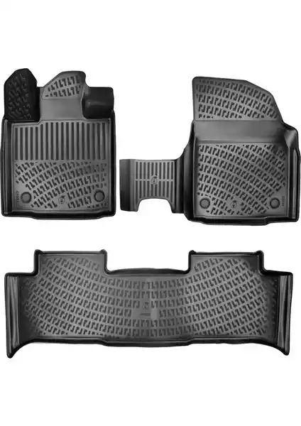 Rizline Togg T10X 2023 Sonrası Model İçin Çevre Dostu 3D Havuzlu Paspas