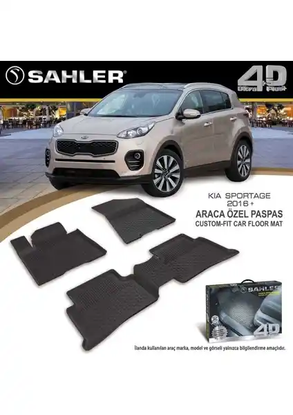 Sahler Kia Sportage 2016-2021 Uyumlu 4.5D Premium Havuzlu Oto Paspasları Analizi ve Özellikleri