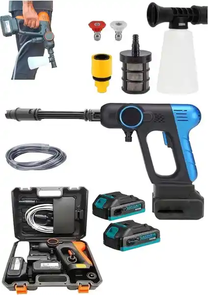 Schutzenger 854VF Çift Akülü Yüksek Basınçlı Temizlik Cihazı: Otomobil ve Bahçe Bakımı İçin Güçlü Çözüm