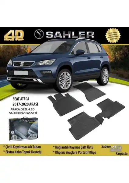 Seat Ateca 2017-2022 İçin Yüksek Kaliteli Havuzlu Paspaslar Güçlü Koruma ve Estetik Sağlar