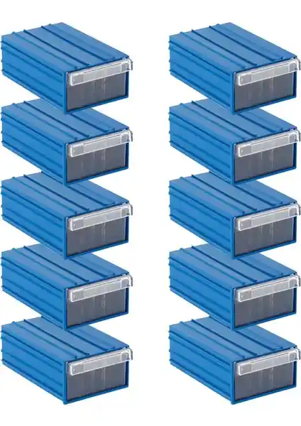 Sembol 105 Plastik Çekmeceli Kutu 10'lu: Dayanıklı ve Çok Amaçlı Depolama Çözümü