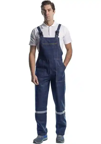 Şensel Reflektörlü Kışlık Kot Bahçıvan Tulum: Dayanıklı ve Şık Kış Giyim Seçeneği