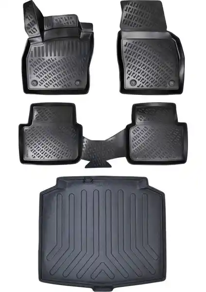 Skoda Scala 2020 İçin Rizline 3D Paspas ve Bagaj Havuzu Seti: Dayanıklı ve Estetik Koruma Çözümü