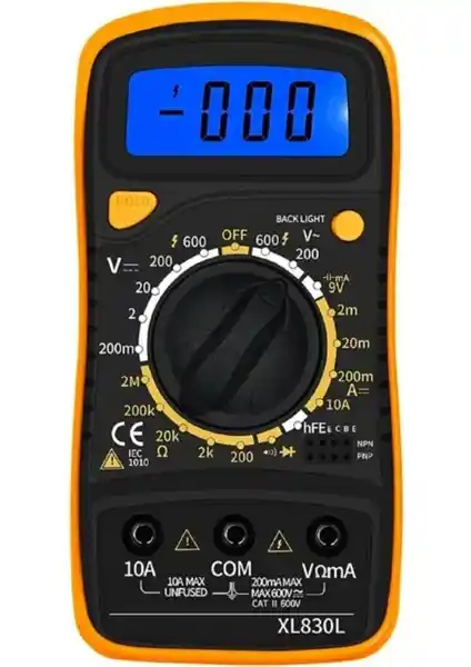 Solinpatech XL830L Dijital Multimetre: Çok Fonksiyonlu Elektrik Ölçüm Cihazı