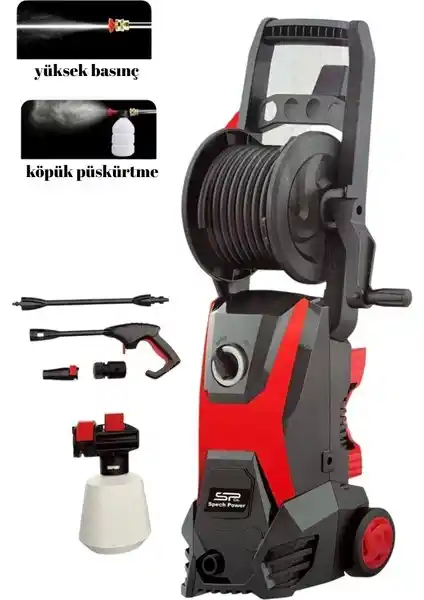 Spech Power 180 Max Yüksek Performanslı Basınçlı Yıkama Makinesi Özellikleri