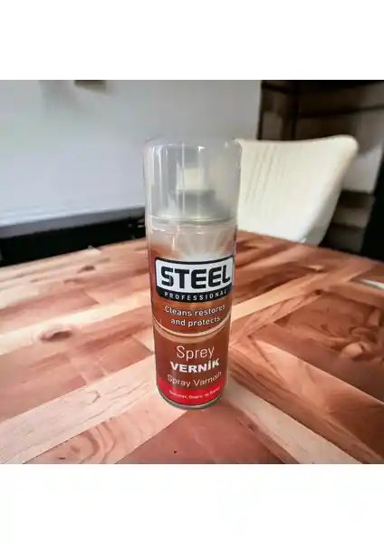 Steel Sprey Vernik 400 ml: Dayanıklı ve Şeffaf Koruyucu Kaplama Ürünü