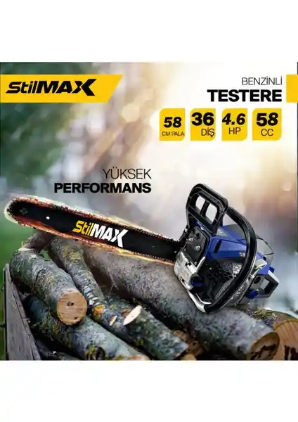 Stilmax Germany STH-58: Yüksek Güç ve Dayanıklılık Sunan Profesyonel Motorlu Testere
