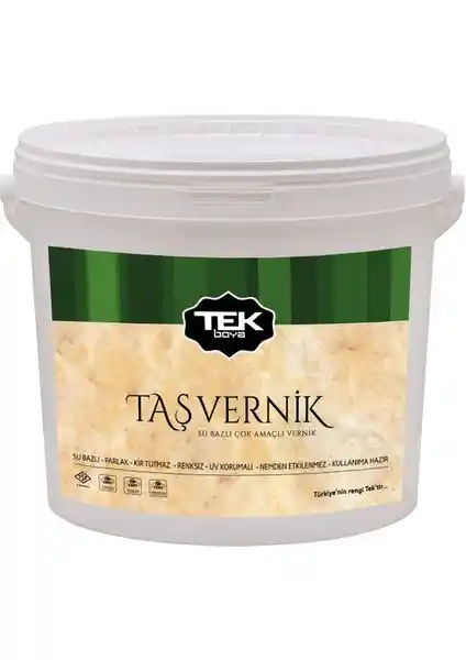 Su Bazlı Taş Vernik 2,5 Lt Çevre Dostu ve Yüksek Parlaklık Sağlayan Koruyucu Kaplama