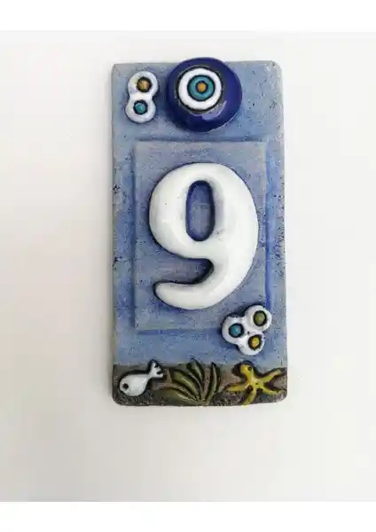 SUME Özel Tasarım Seramik 9 Kapı Numarası Kapı Önü Aksesuarı Detaylı İnceleme