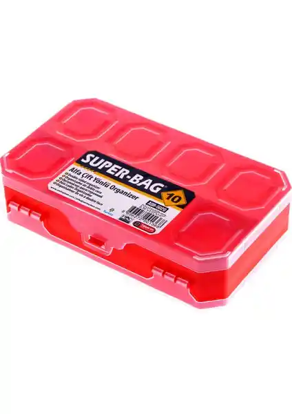 Super-Bag 10 Bölmeli Alfa Çift Taraflı Organizer ile Çok Amaçlı Düzenleme Çözümü