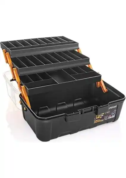 Süper-Bag 16 inç Raflı Balıkçı Takım Çantası: Dayanıklı ve Organizer Özellikleriyle