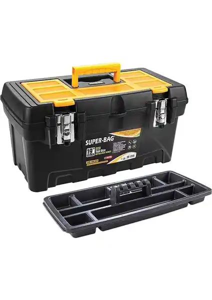 Super-Bag 19'' Metal Kilitli Takım Çantası Günlük ve Profesyonel Kullanım İçin