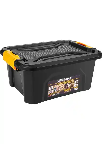 Super-Bag Saklama Kutusu 12 Lt Dayanıklı ve Çok Amaçlı Saklama Çözümü