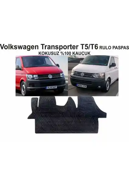 SüslenOto T5/T6 Transporter Rulo Kauçuk Kokusuz Paspasları Dayanıklı ve Estetik İç Mekan Koruma Çözümü