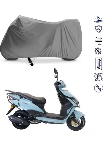 Teksin Arora Freedom 125 Çantalı Motosiklet Brandası Günlük Kullanım İçin Koruma