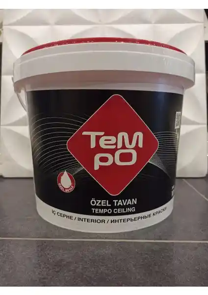 Tempo Tavan Boyası 3,5 kg ile iç mekanlarınızda estetik ve dayanıklı çözümler
