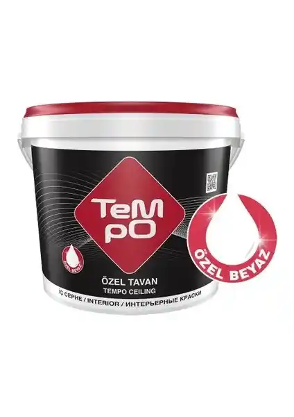 Tempo Tempo Özel Tavan 10KG - Estetik ve Dayanıklı İç Mekan Tavan Boyası