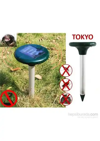 Tokyo Güneş Enerjili Köstebek Fare ve Yılan Kovucu: Doğal ve Enerji Verimli Bahçe Koruma Çözümü