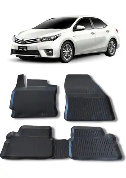Toyota Corolla 2013-2018 İçin 3D Havuzlu Paspaslar Kalite ve Uyum Sunar