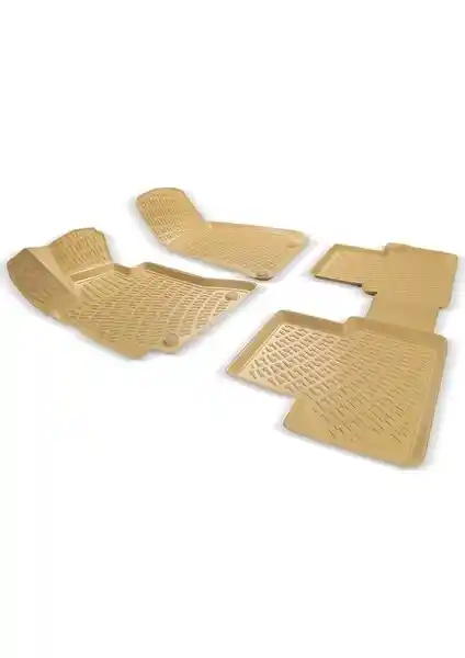 Toyota Corolla 2013-2018 İçin Bej Renkli 3D Havuzlu Paspaslar Güçlü Koruma Sağlar