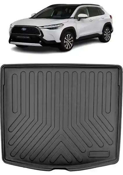 Toyota Corolla Cross 2022 ve Sonrası İçin 3D Bagaj Havuzu Güçlü ve Estetik Koruma