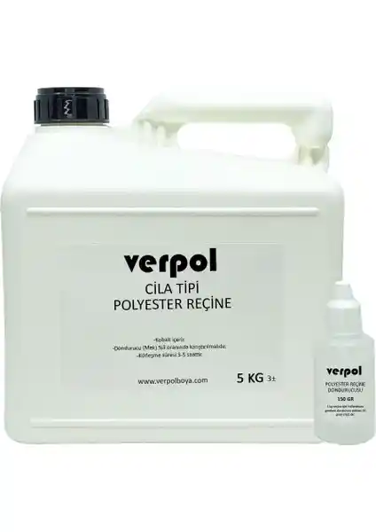 Verpol Cila Tipi Polyester Reçine 5 kg: Dayanıklı ve Estetik İç Mekan Kaplama Malzemesi