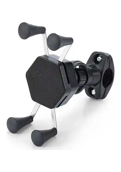 Vexo Telefon Tutucu Gidon Bağlantılı Güvenli ve Ayarlanabilir Motosiklet Aksesuarı